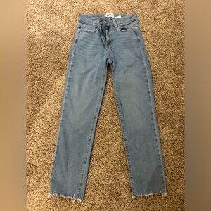 Paige Straight Leg Medium Wash Jeans